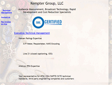 Tablet Screenshot of kemptergroup.com